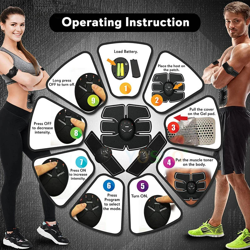 Wireless Abdominal Body Muscle Stimulator Massager