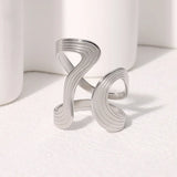 Stainless Steel Irregular Wave Ring