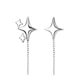 Ventfille 925 Sterling Silver Star Earrings