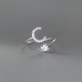 Zircon Initial A-Z Letter Ring For Women