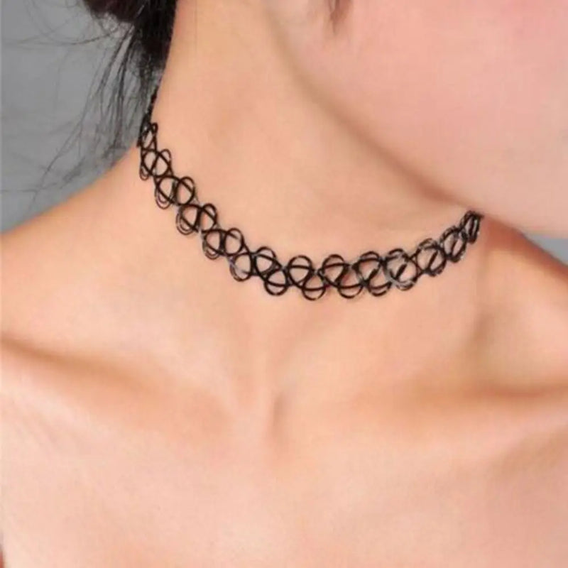 Fashion Elastic Braided Choker Necklace