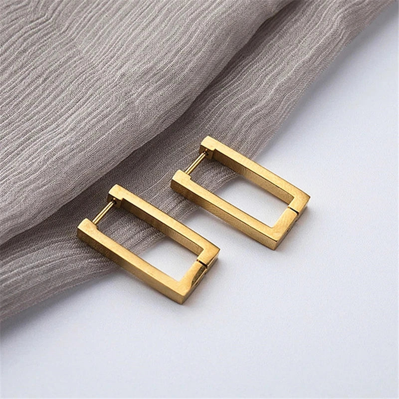 Stainless Steel Geometric Earrings