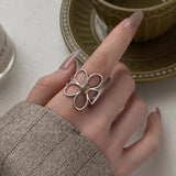 925 Sterling Silver Flower Ring