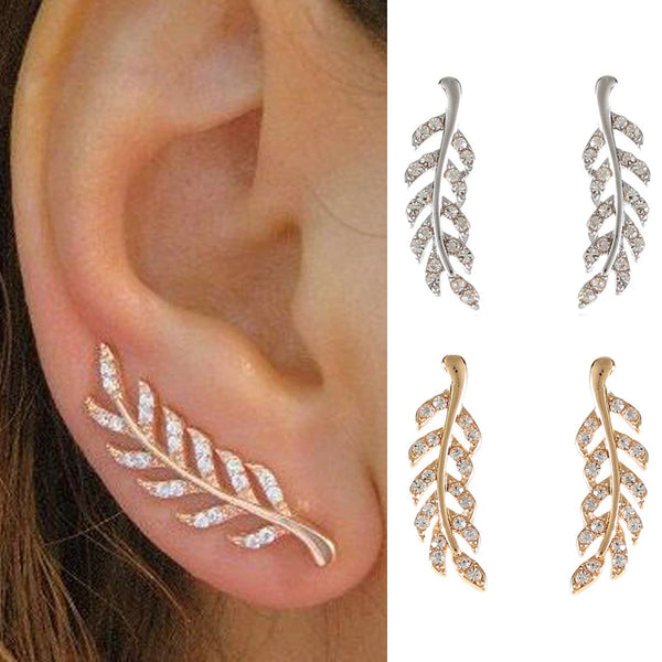 Hollow Out Leaves Earrings