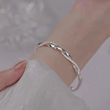 Luxury Silver Plated Weave Bracelet