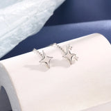 Ventfille 925 Sterling Silver Star Earrings