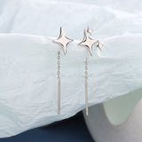 Ventfille 925 Sterling Silver Star Earrings