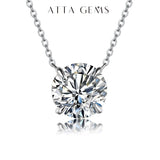 1CT Moissanite Diamond Pendant Necklace