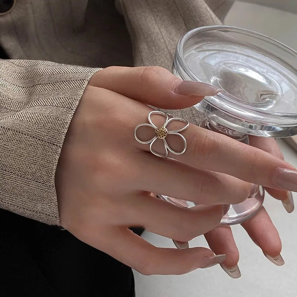 925 Sterling Silver Flower Ring