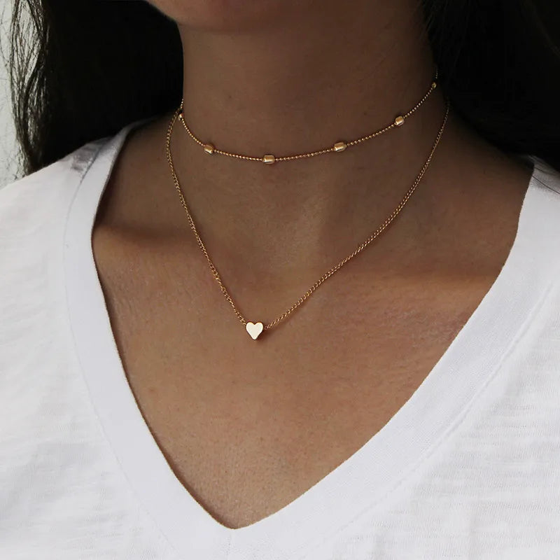 Minimalist Round Stick Pearl Pendant Necklace