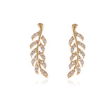 Hollow Out Leaves Earrings