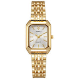 Luxury Stainless Steel Square Quartz Watch