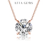 1CT Moissanite Diamond Pendant Necklace