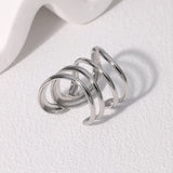 Stainless Steel Irregular Wave Ring