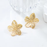 Stainless Steel Flower Earrings